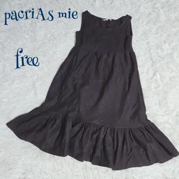 빈티지 ] 밑단 프릴 슬리브리스 플레어 원피스 free 가을/겨울 데일리