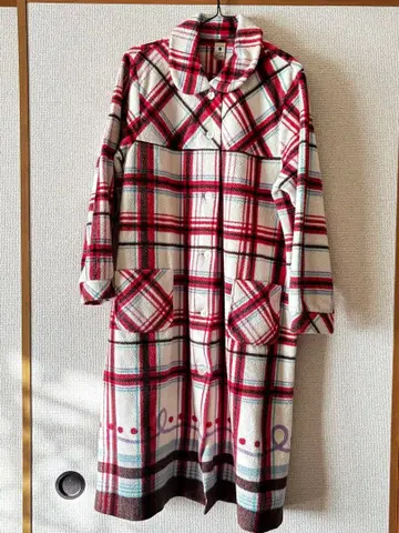 NARUE 체크 무늬 플리스 룸웨어