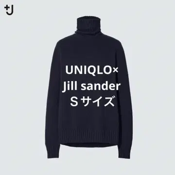 유니클로 +J 미들 게이지 캐시미어 블렌드 터틀넥 스웨터 S