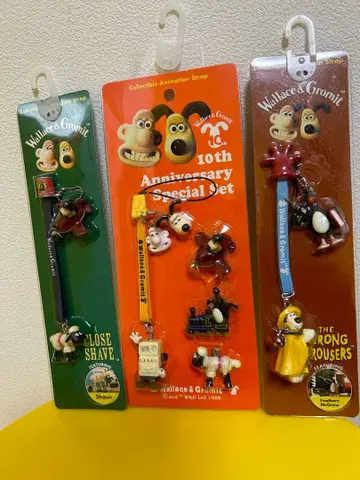 월레스와 그루밋 스트랩 세트 피규어 미사용품