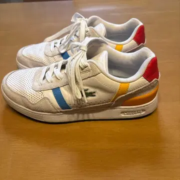 LACOSTE 라코스테 25.5cm 스니커즈 화이트 남성용