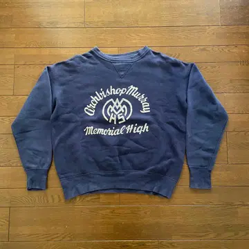 60s 러셀 빈티지 맨투맨 퍼플네이비 앞V 빅 사이즈