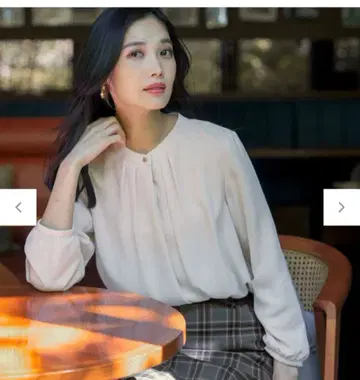 ANY SIS 에니포카 속기모 밴드 카라 블라우스 M