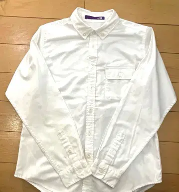 거의 새상품 THE NORTH FACE 화이트 긴팔 셔츠 WS