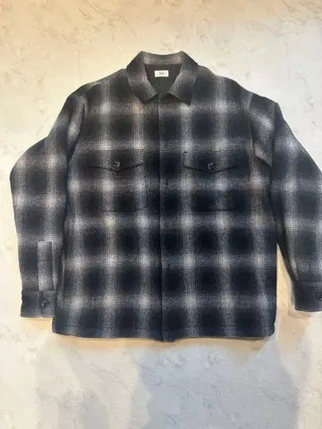 RHC 론 헤르만 옴브레 체크 충전솜 블루종