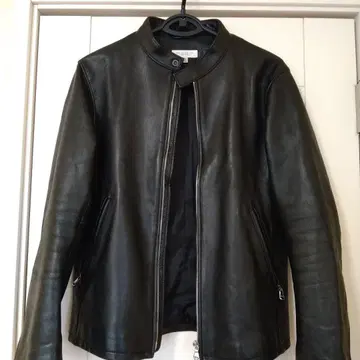 남성용 유나이티드 애로우즈 천연 가죽 가죽 자켓 라이더 자켓