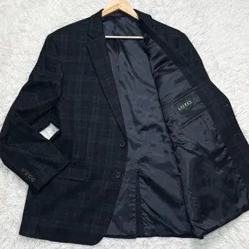 랄프 로렌 테일러드 자켓 L 블랙워치 체크 비즈니스