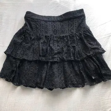 mystic 티어드 레이스 치마바지