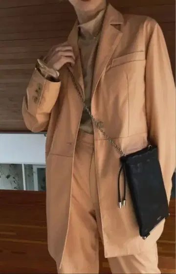 AMERI 가죽 테일러드 자켓