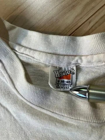 Hanes 빈티지 T셔츠 M 오렌지 택