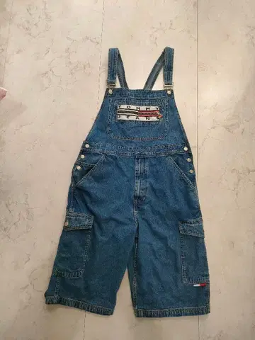 tommy jeans 데님 오버롤