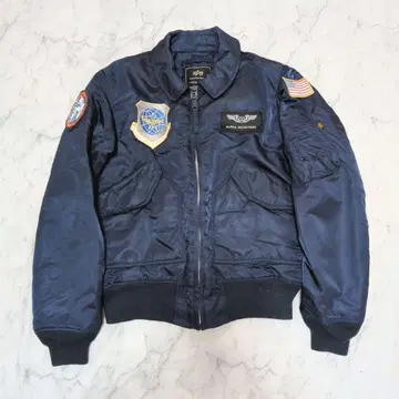 ALPHA INDUSTRIES CWU-45P 플라이트 자켓 네이비