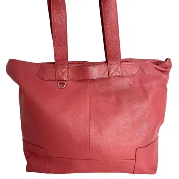 agnes b. 에네스베 토트백 가죽 레드 심플 숄더