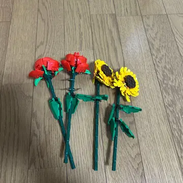 LEGO 블록 해바라기 장미