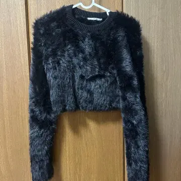 atmos pink 짧은 기장 크롭 페더얀 블랙