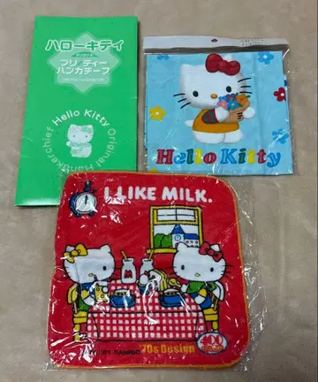 헬로키티 당시 물품 손수건 타월 크로스