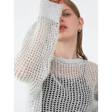 Aga 아가 글리터 메쉬 니트 야마다야