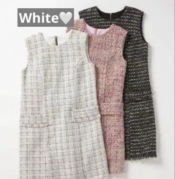 인기 완판 마이 스트라다 안자이 코즈에 씨 콜라보 트위드 원피스