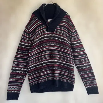 [ SHIPS ] 모 100% 소가죽 엘보 패치 패턴 니트 스웨터 321