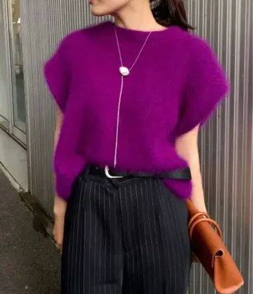 Ameri vintage 퍼플 베스트