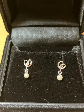 플라티나 천연 바루 귀걸이