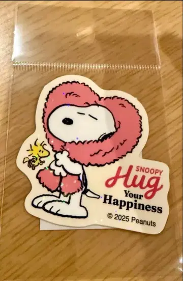 스누피 홀로그램 스티커 SNOOPY 행복을 엮는 전시 타월 미술관