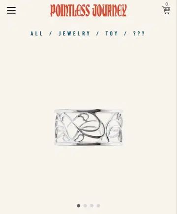 POINTLESS JOURNEY FINE RING silver L 사이즈