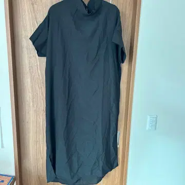 Bab 블랙 반팔 티셔츠 원피스 스탠드 카라 택 포함 새상품 M 사이즈