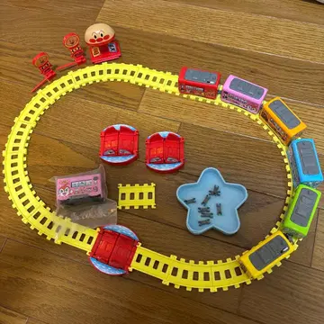 호빵맨 기차와 레일 세트