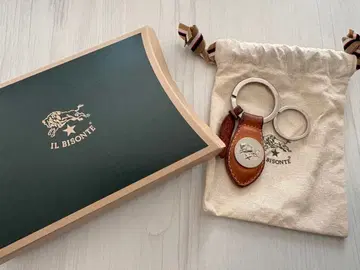 IL BISONTE 가죽 키링 브라운