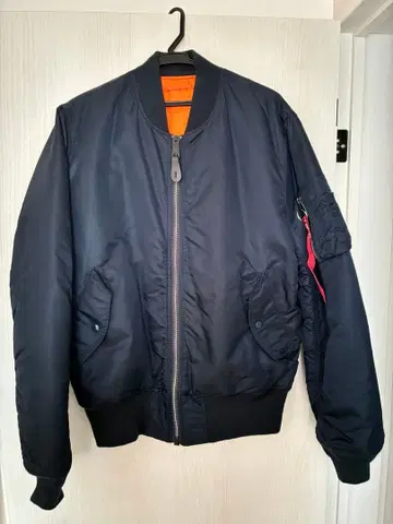 알파인더스트리 MA-1 플라이트 자켓 네이비 L