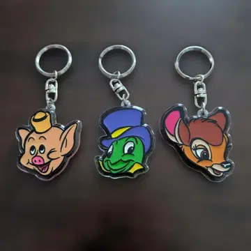 디즈니 캐릭터 키링 3종
