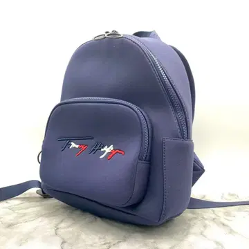 미사용급 타미힐피거 미니 백팩 자수 네이비