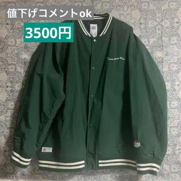 VISION STREET WEAR 스타디움 자켓 L 다크 그린