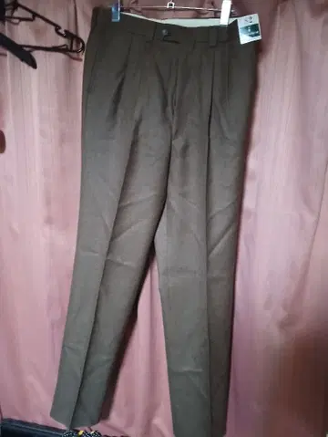 택 포함 새상품 Munsingwear 브라운 울 슬랙스 82사이즈