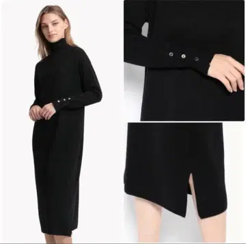 띠어리 럭스 하이넥 니트 원피스