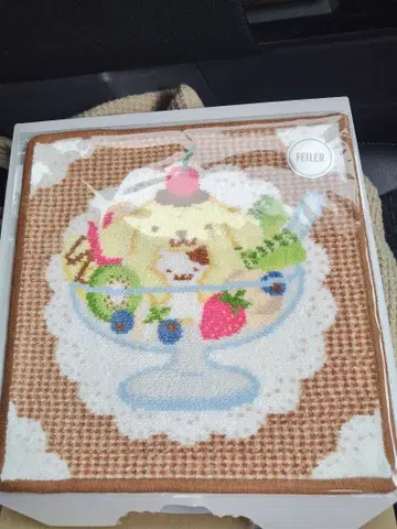 [미개봉 새상품] FEILER 폼폼푸딩 아이스크림 파르페 손수건