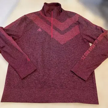 르꼬끄 스포르티브 골프 하프 지퍼 셔츠 남성용 LL 르꼬끄 골프