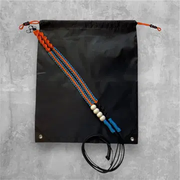 냅색 백팩 핸드메이드 파라코드 오렌지 Y2K 오샤레