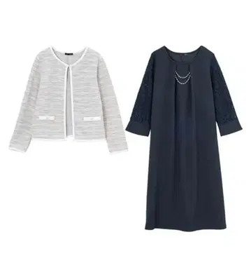 금일 한정 선착순!! 가디건 이상 자켓 미만 깔끔해 보이는 원피스 앙상블