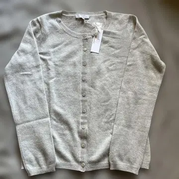 Qi 캐시미어 가디건 M 연한 그레이