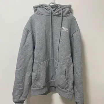 SEEDY 그레이 후드 부착 후드티