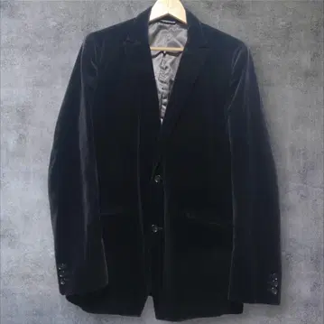 UNITED ARROWS 테일러드 자켓 벨로아 블랙 L 블랙