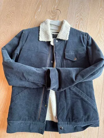 네이비 코듀로이 보아 자켓