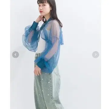 테라스 terrace 시스루 볼레로 결혼식 블루 피로연 포멀