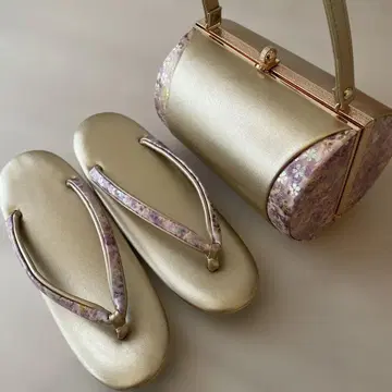 조리 백 세트 골드 보라색 24cm