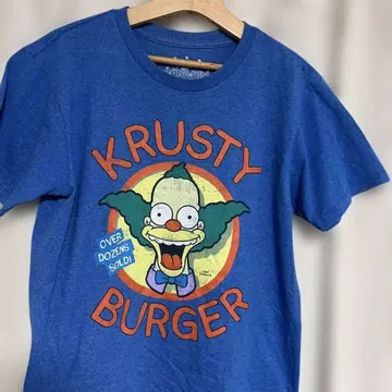 심슨 Krusty Burger 티셔츠 S 사이즈