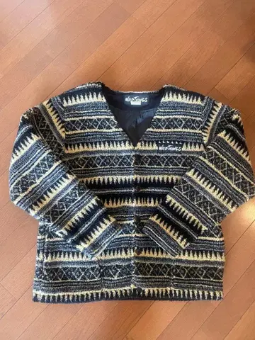 WILD THINGS 기하학 패턴 가디건 M