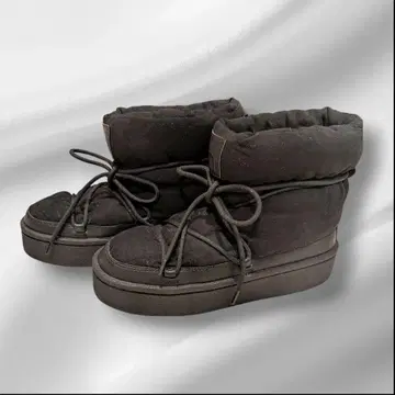 H&M 레이스업 패디드 부츠 38 24.5cm 미사용 새상품