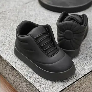 퍼퍼 슈즈 버블 슈즈 통굽 로우컷 37 사이즈 23.5cm